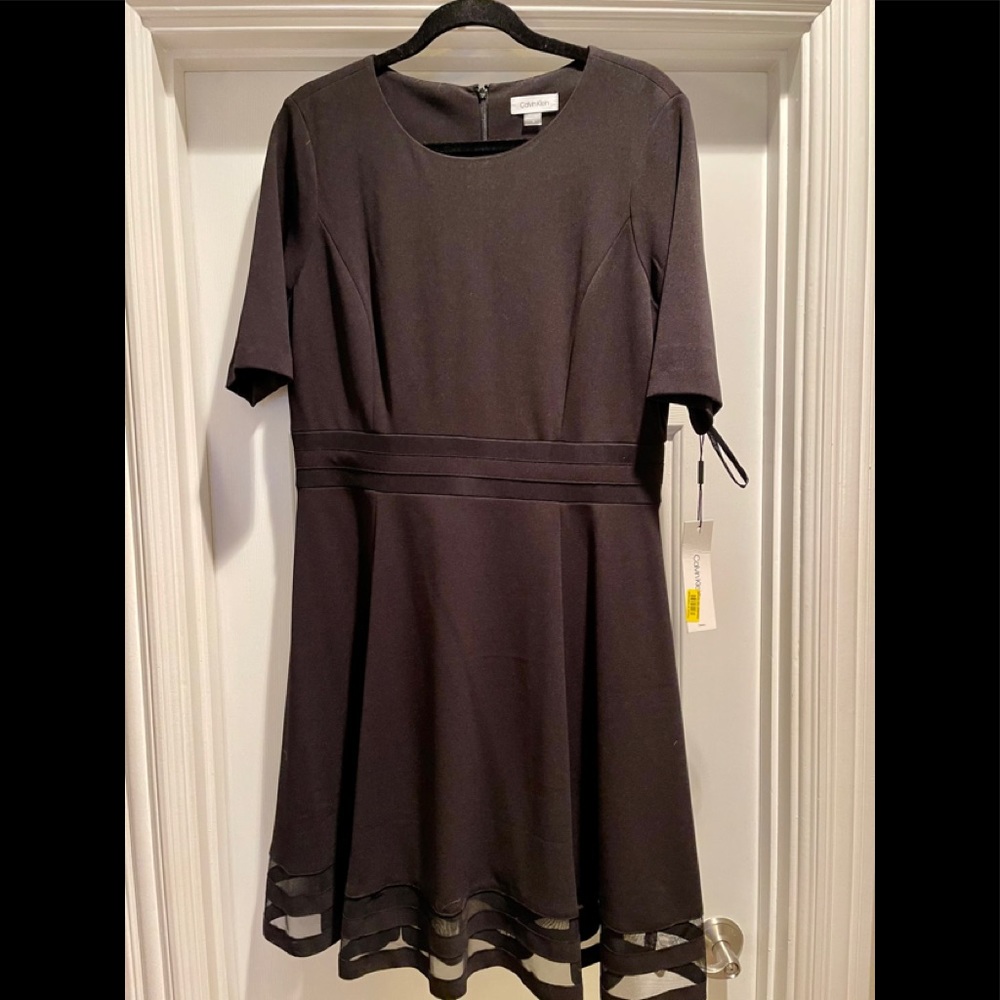 NWT Calvin Klein black dress. Sz. 14